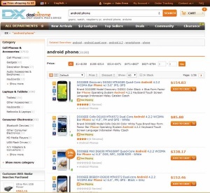Na kitajskih spletnih straneh lahko kupimo množico dovolj poceni pametnih telefonov. Ali bodo tudi v roki videti tako kot na sliki, pa je precej veliko vprašanje.